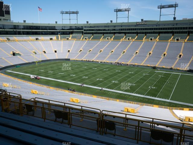 Seating view for Lambeau Field Section 330