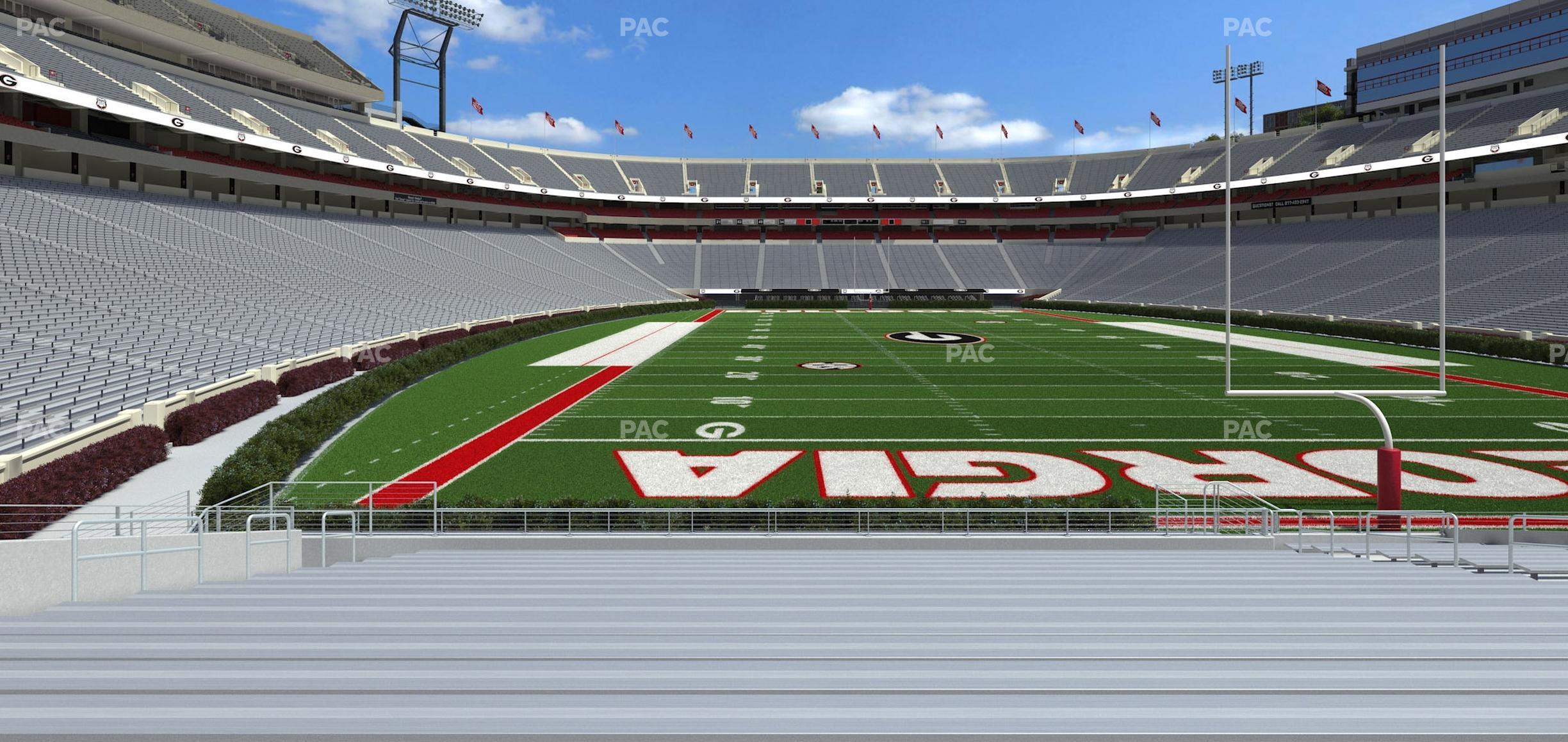 Seating view for Sanford Stadium Section 142