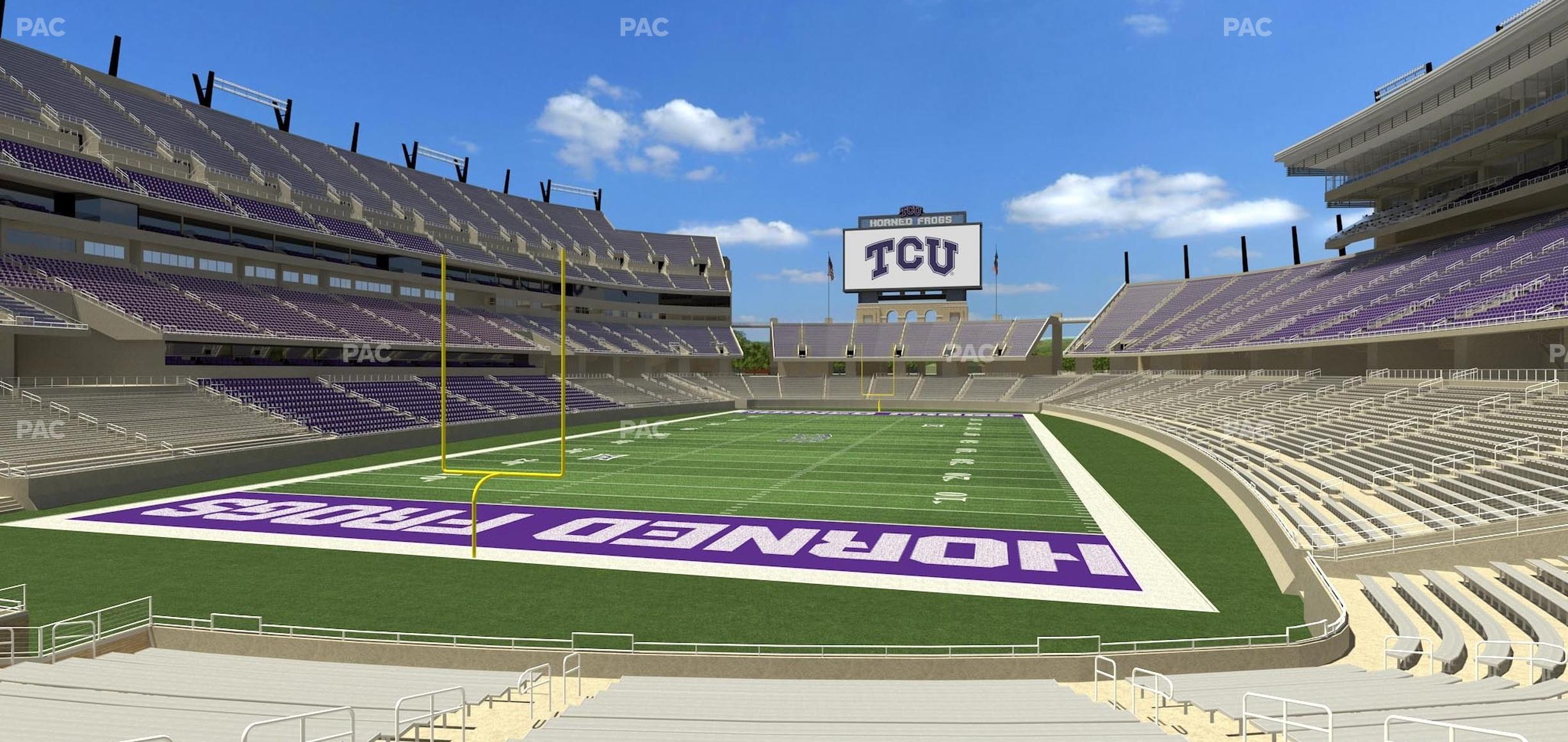 Seating view for Amon G. Carter Stadium Section 131