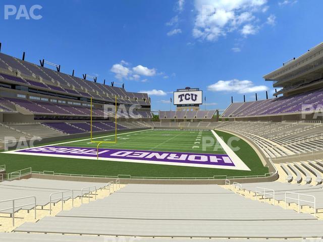 Seating view for Amon G. Carter Stadium Section 131