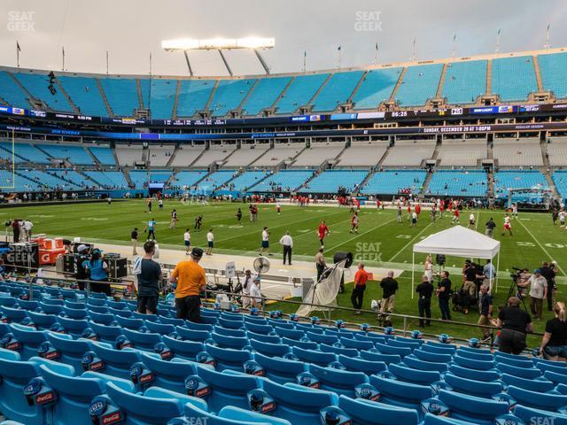 Seating view for Bank of America Stadium Section 130