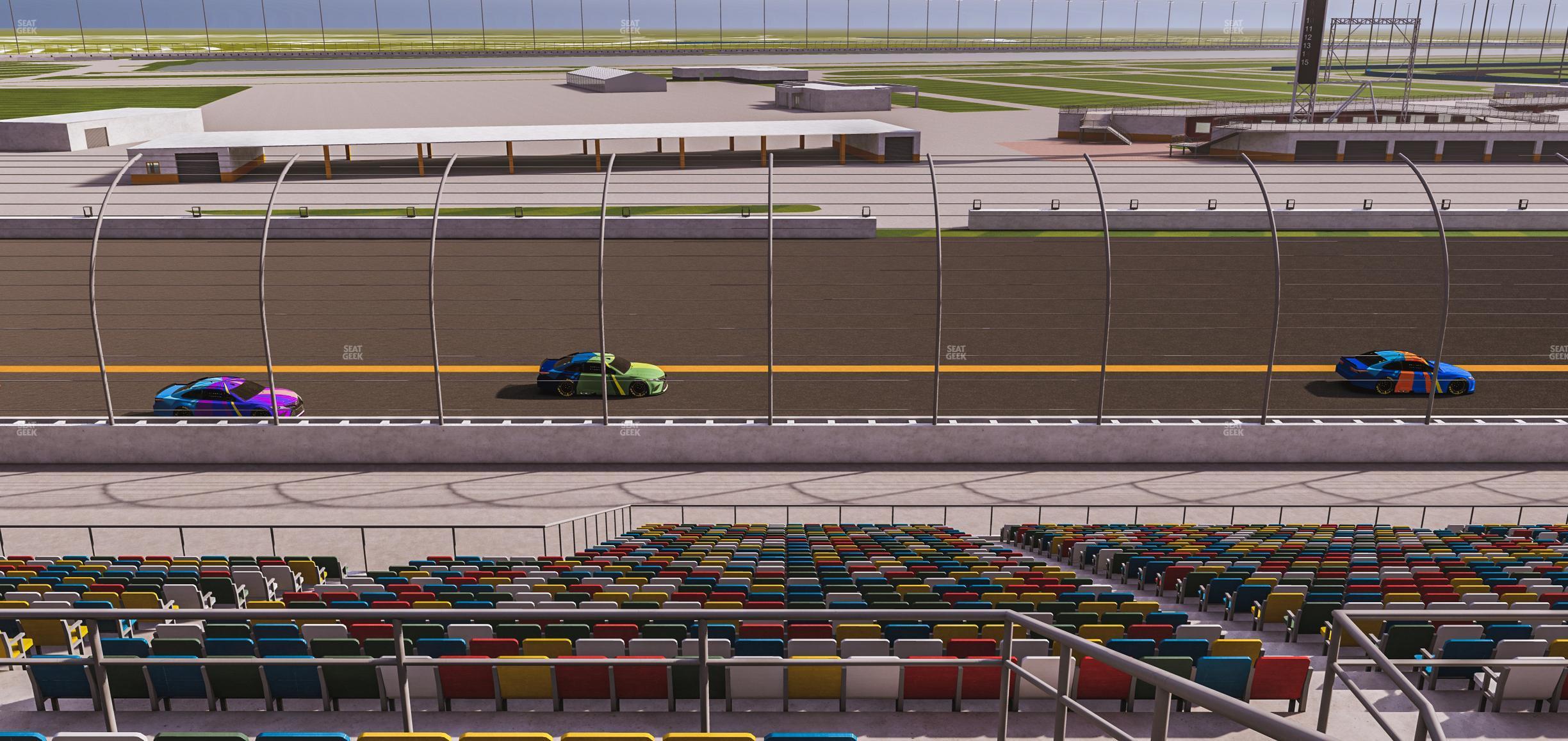 Seating view for Daytona International Speedway Section Back 118