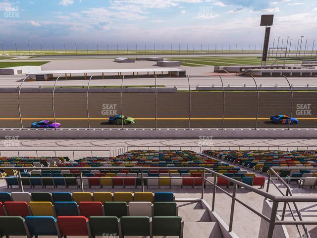 Seating view for Daytona International Speedway Section Back 118