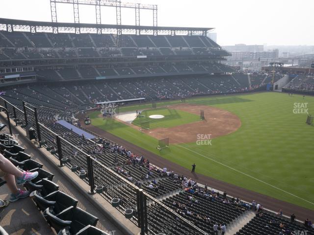 Seating view for Coors Field Section Lower 316