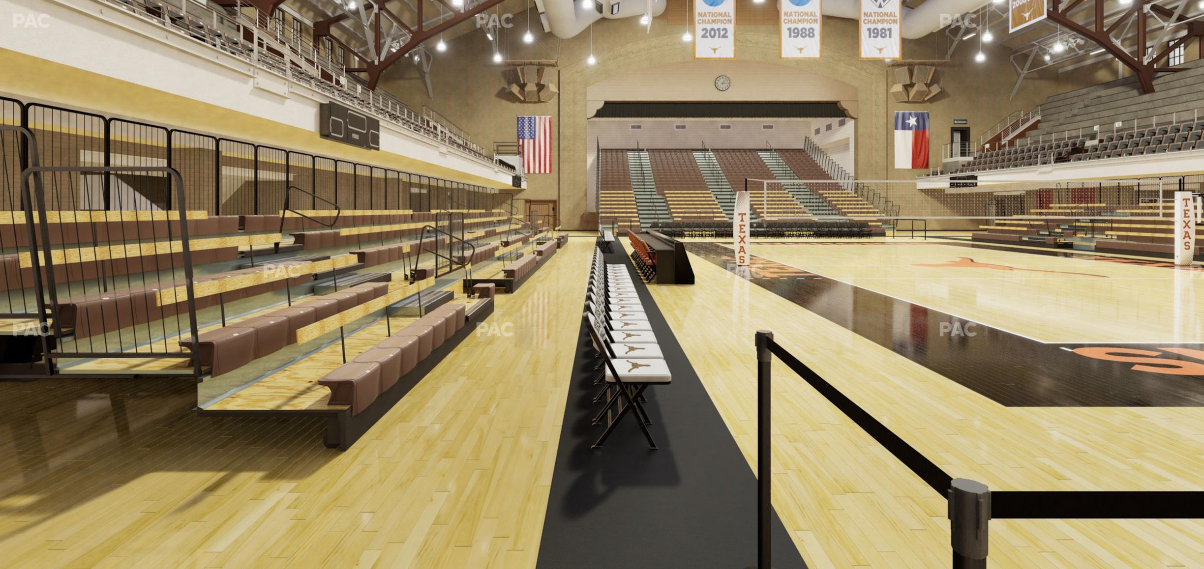 Seating view for Gregory Gym Section Floor 16