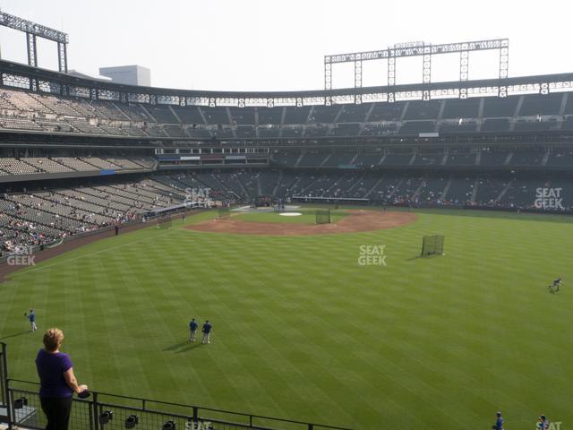 Seating view for Coors Field Section 204