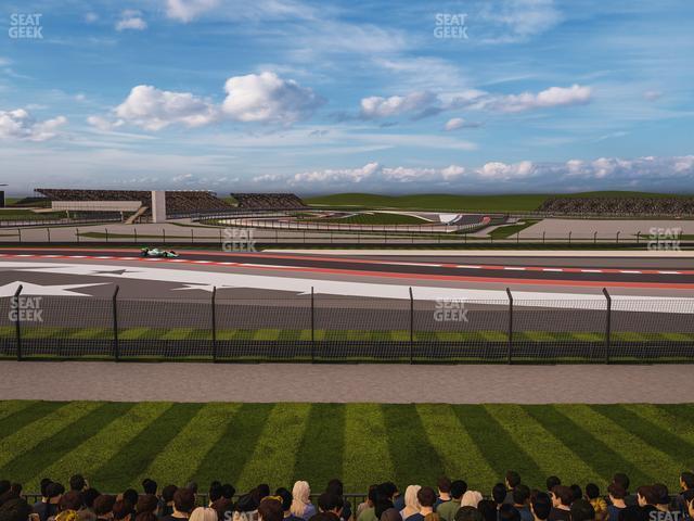 Seating view for Circuit of The Americas Section Turn 4 Grandstand 7