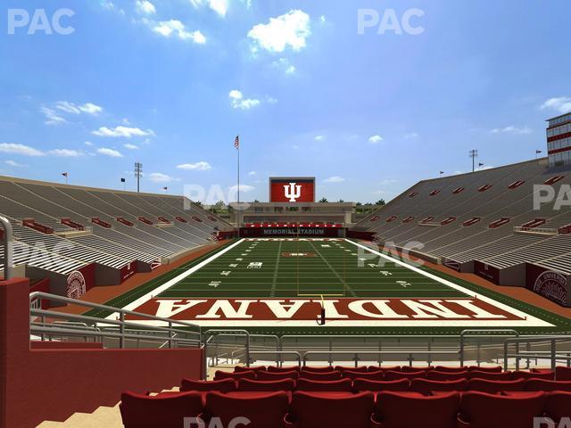 Seating view for Memorial Stadium - Indiana Section 17