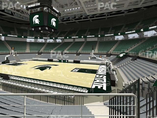 Seating view for Jack Breslin Student Events Center Section 124