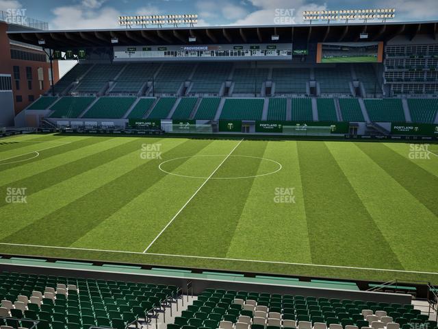 Seating view for Providence Park Section Club Wing 1