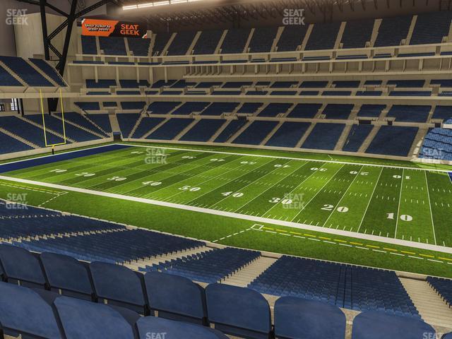 Seating view for Lucas Oil Stadium Section 337