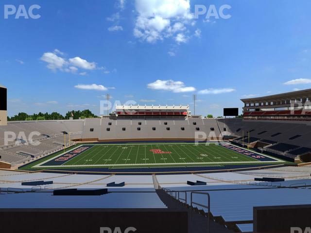 Seating view for Vaught Hemingway Stadium Section West Chairbacks 6