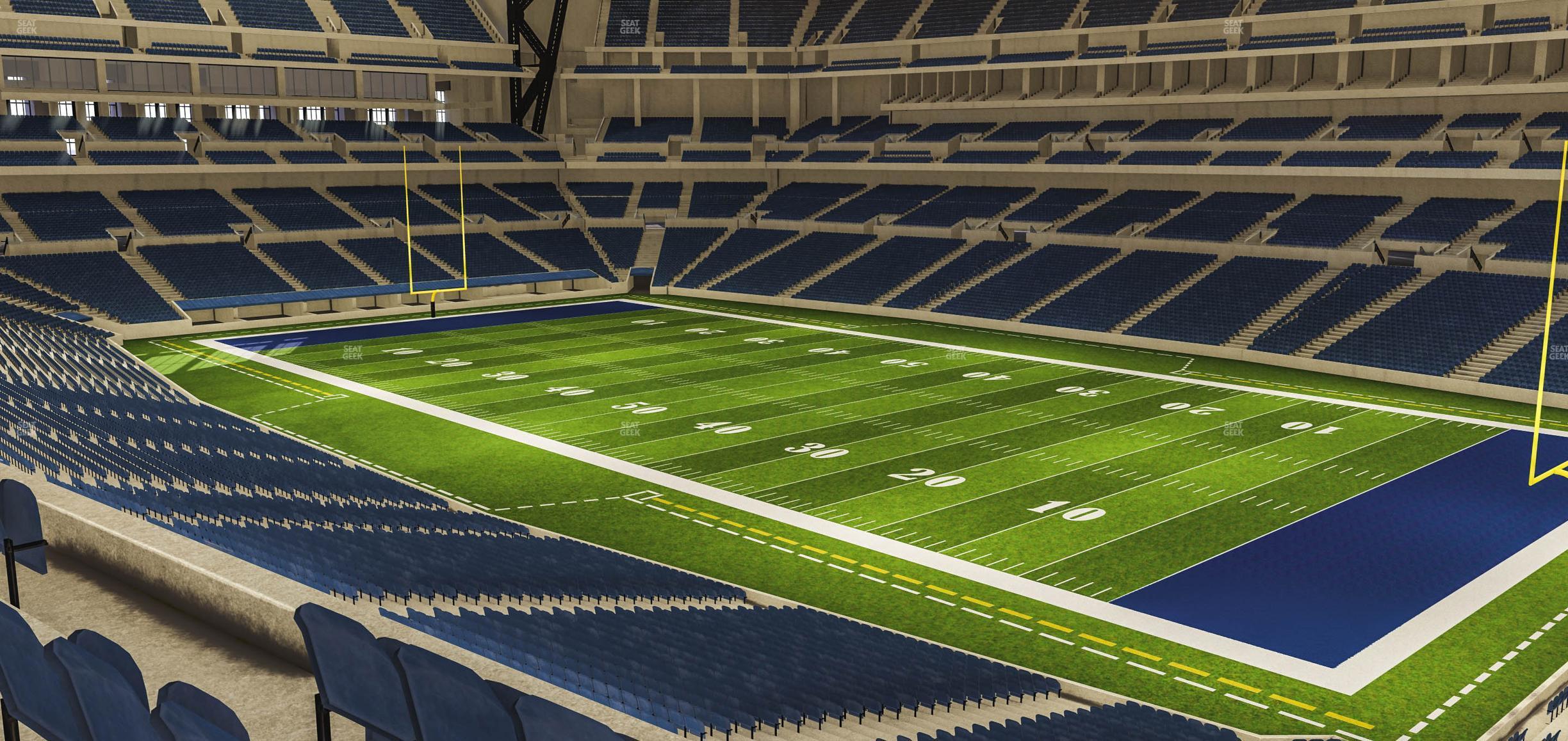 Seating view for Lucas Oil Stadium Section 307