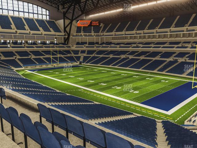 Seating view for Lucas Oil Stadium Section 307