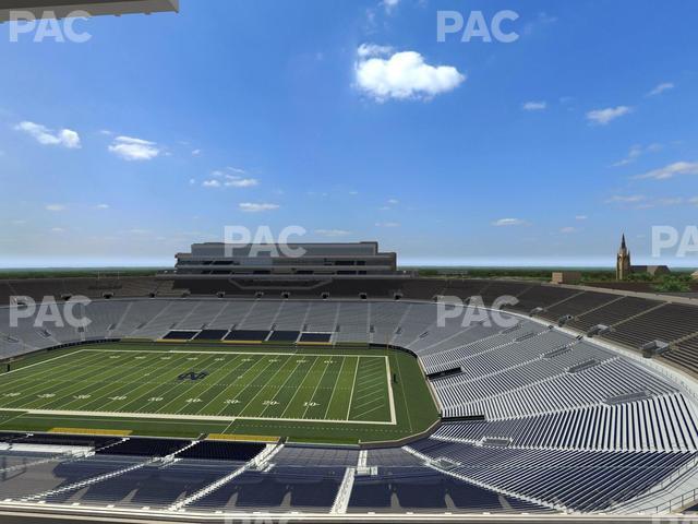 Seating view for Notre Dame Stadium Section Corbett Club 802