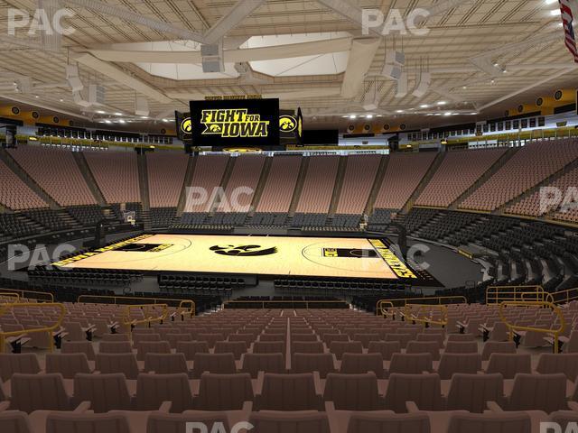 Seating view for Carver-Hawkeye Arena Section B