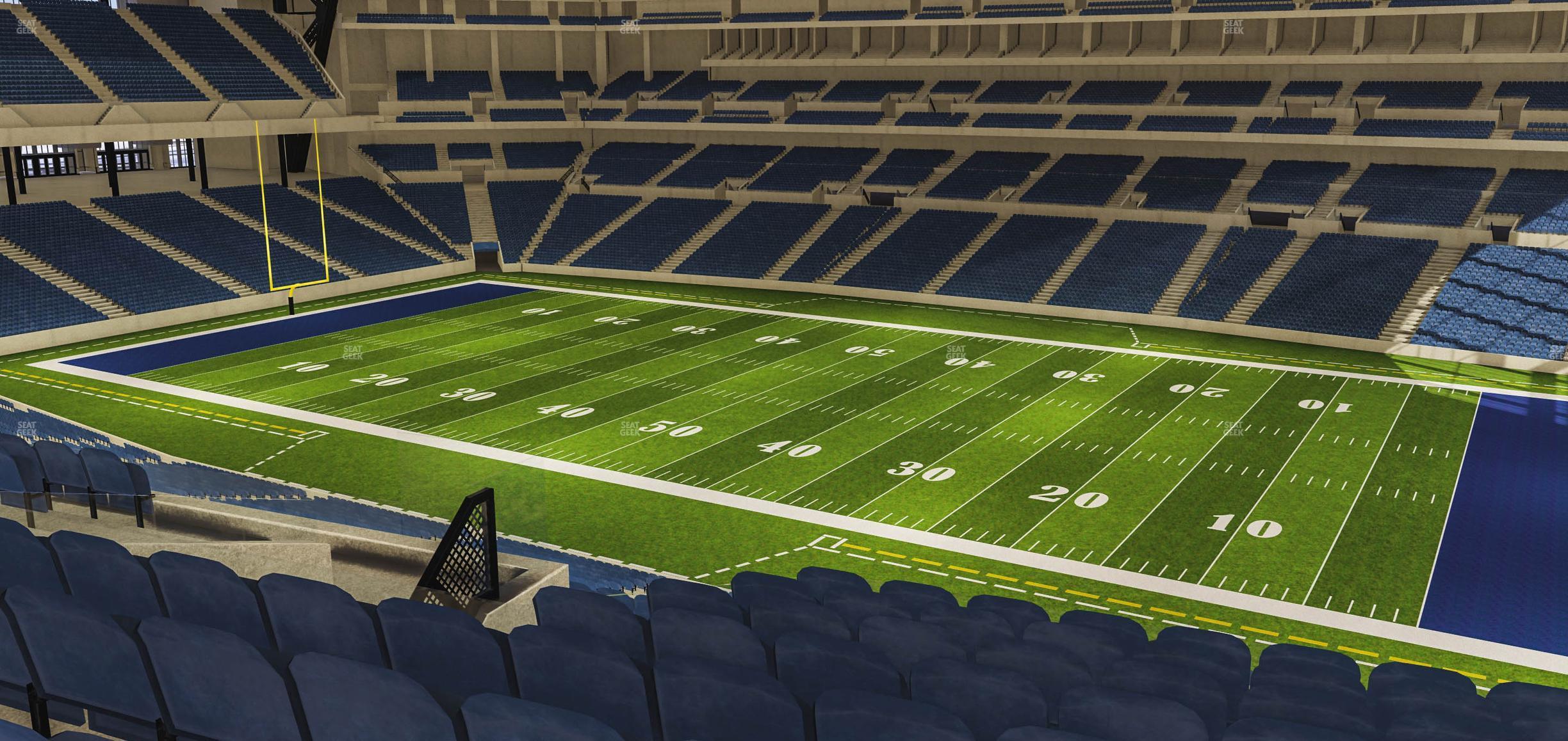 Seating view for Lucas Oil Stadium Section 436