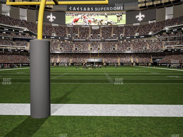 Seating view for Caesars Superdome Section Field Suite 6