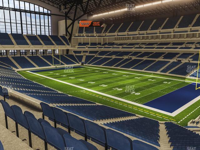 Seating view for Lucas Oil Stadium Section 334