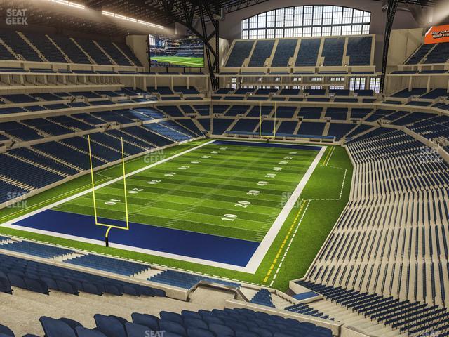 Seating view for Lucas Oil Stadium Section 450