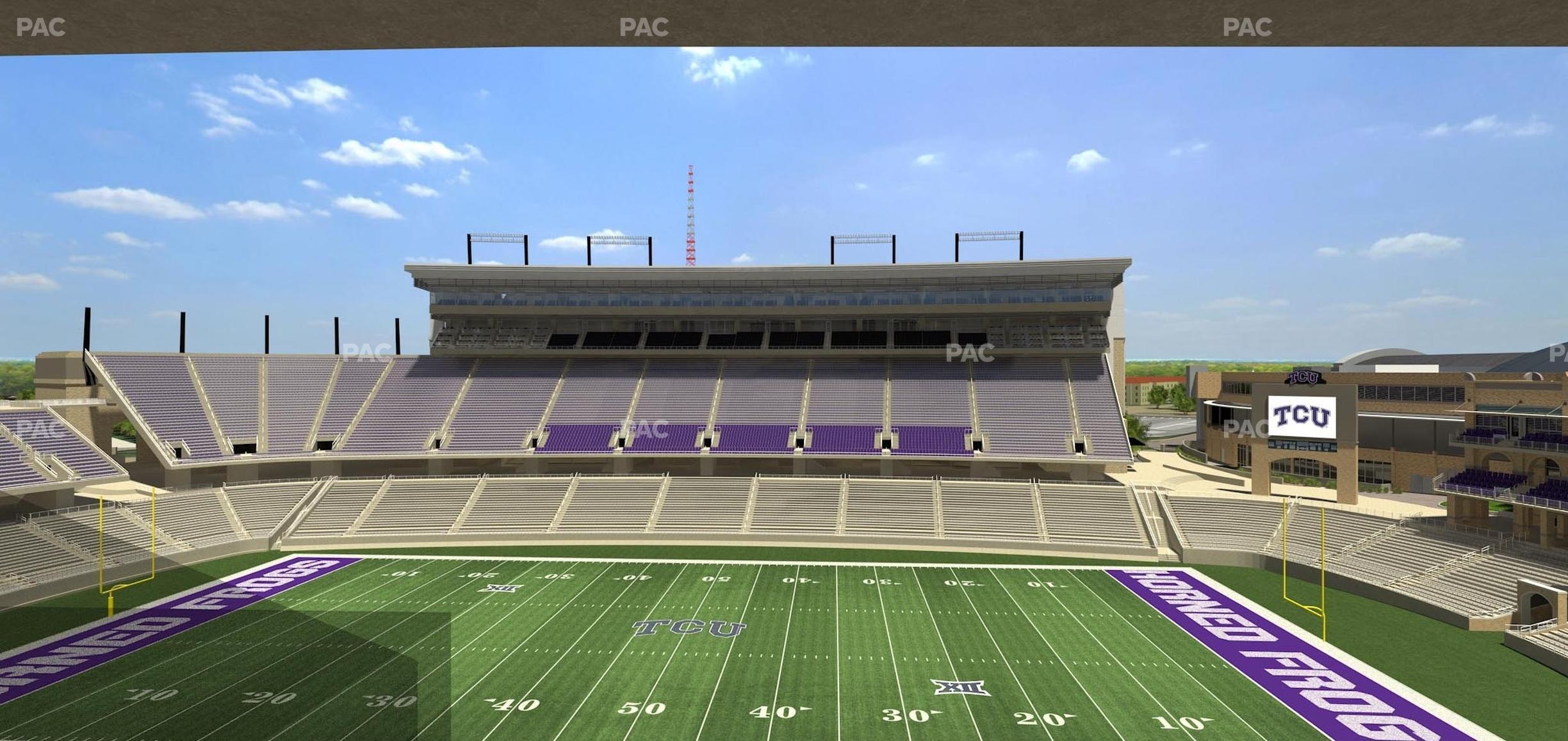 Seating view for Amon G. Carter Stadium Section Champions Suite 7