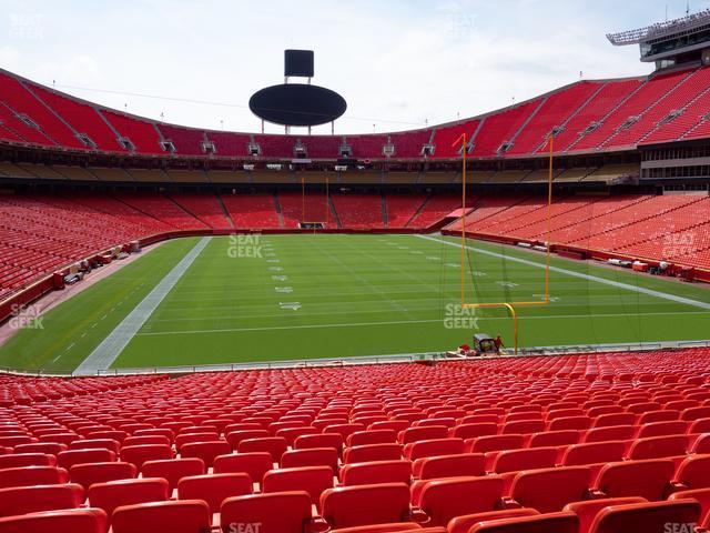 Seating view for GEHA Field at Arrowhead Stadium Section Ada 129