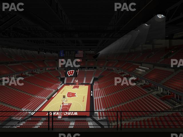 Seating view for Kohl Center Section 314