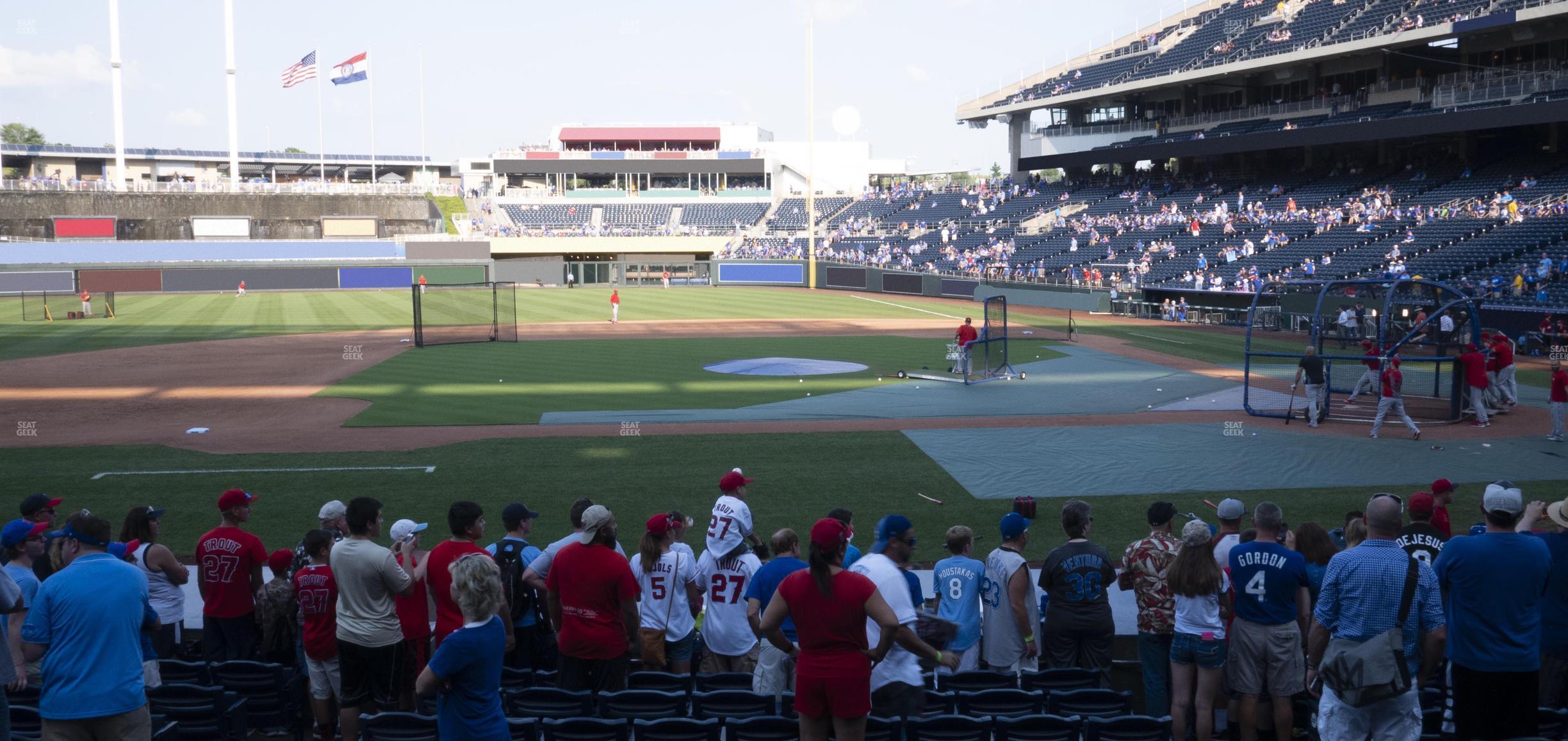 Seating view for Kauffman Stadium Section 121