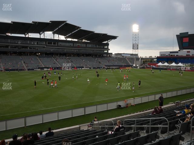 Seating view for Dick's Sporting Goods Park Section 110