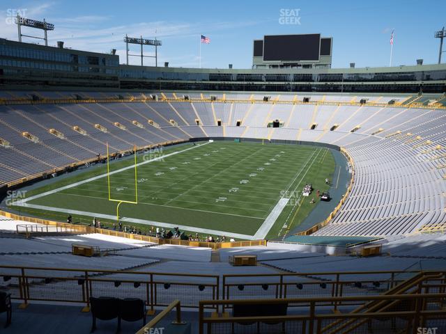 Seating view for Lambeau Field Section 349