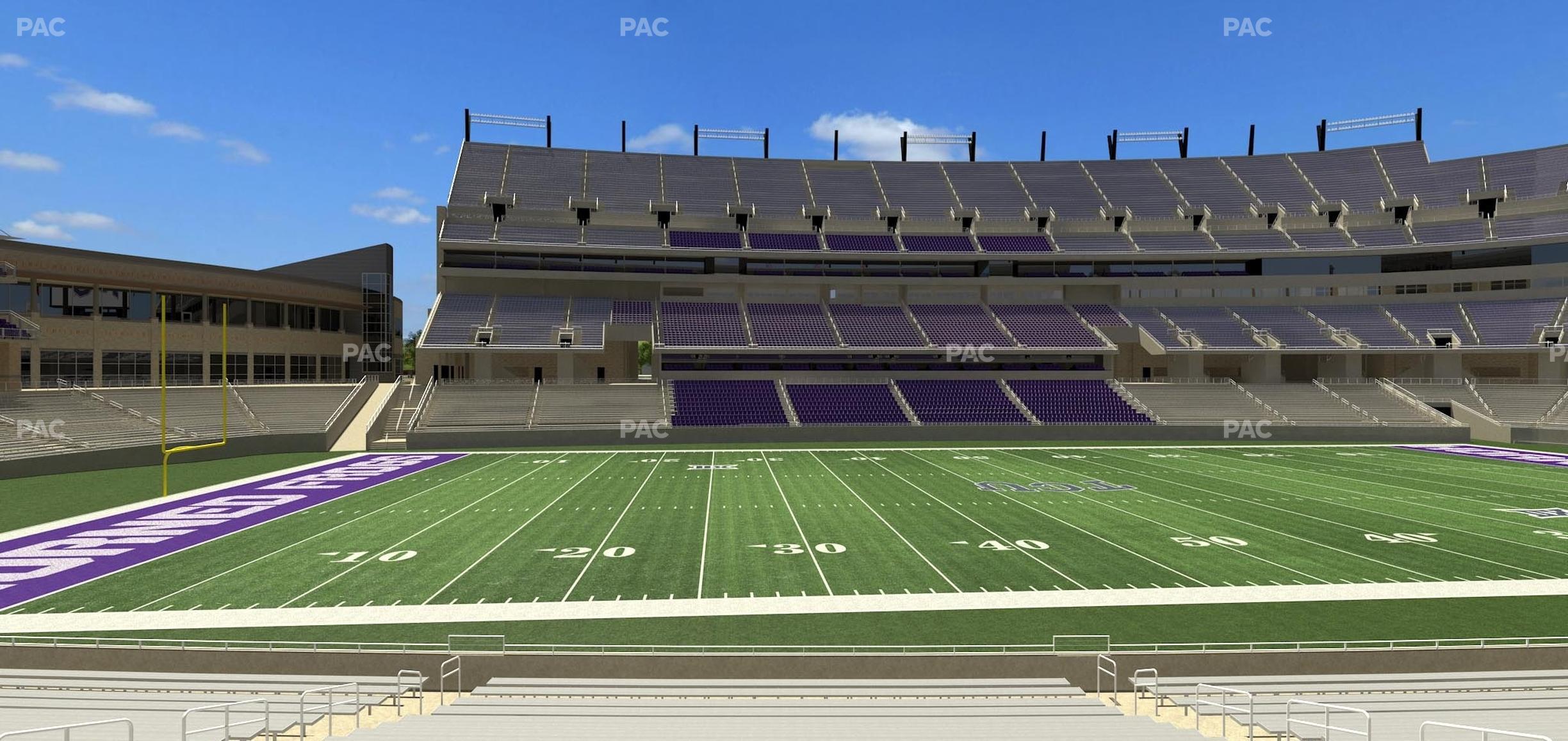 Seating view for Amon G. Carter Stadium Section 126