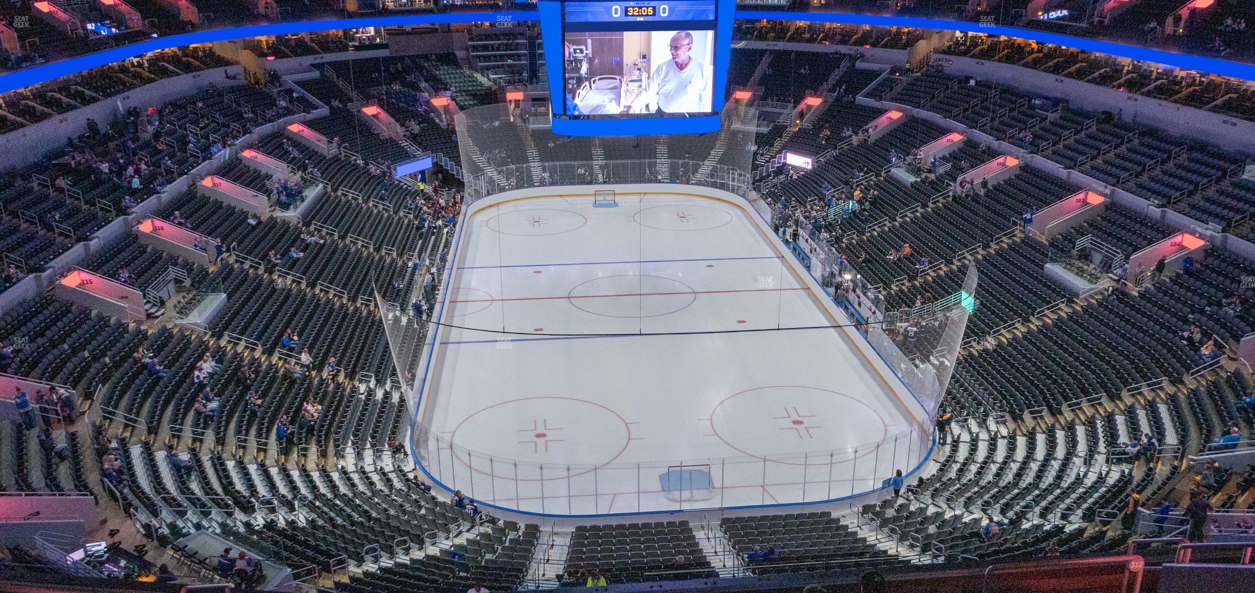 Seating view for Enterprise Center Section 312