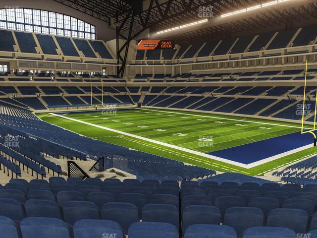 Seating view for Lucas Oil Stadium Section 206