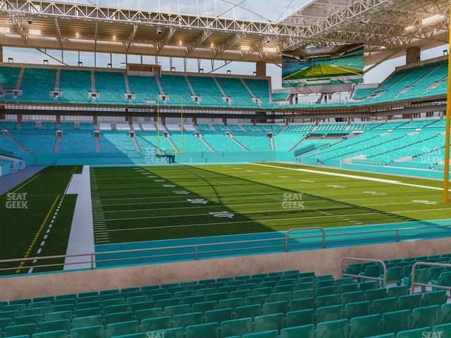 Seating view for Hard Rock Stadium Section 134