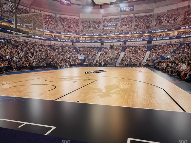 Seating view for Smoothie King Center Section 106 Floor