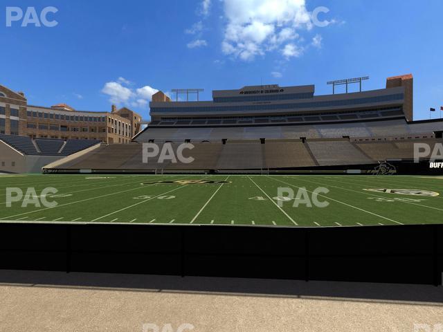 Seating view for Folsom Field Section 106