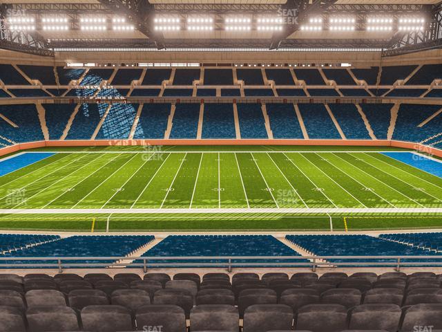 Seating view for Ford Field Section Club 207