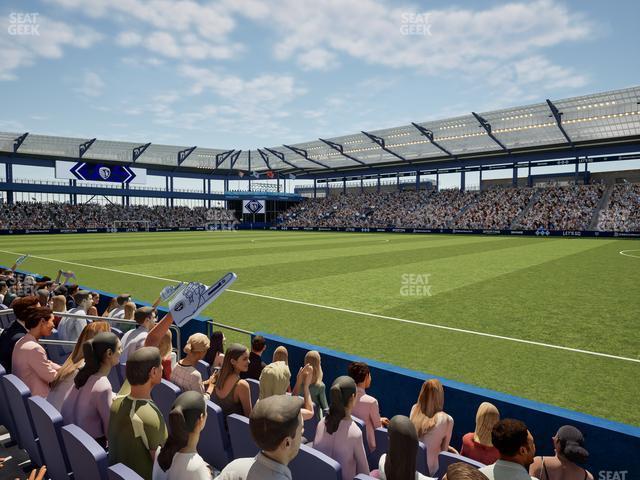 Seating view for Children's Mercy Park Section U M B Field Club 8