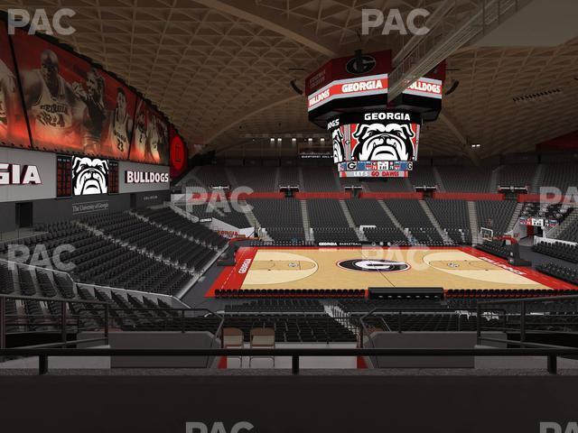 Seating view for Stegeman Coliseum Section Vv