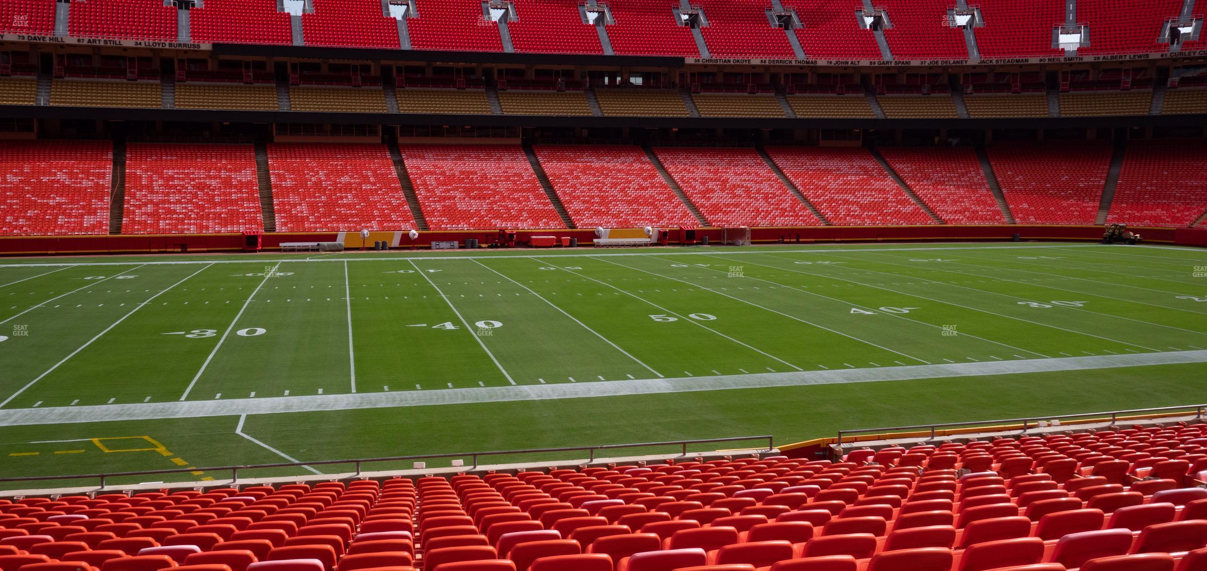 Seating view for GEHA Field at Arrowhead Stadium Section 120