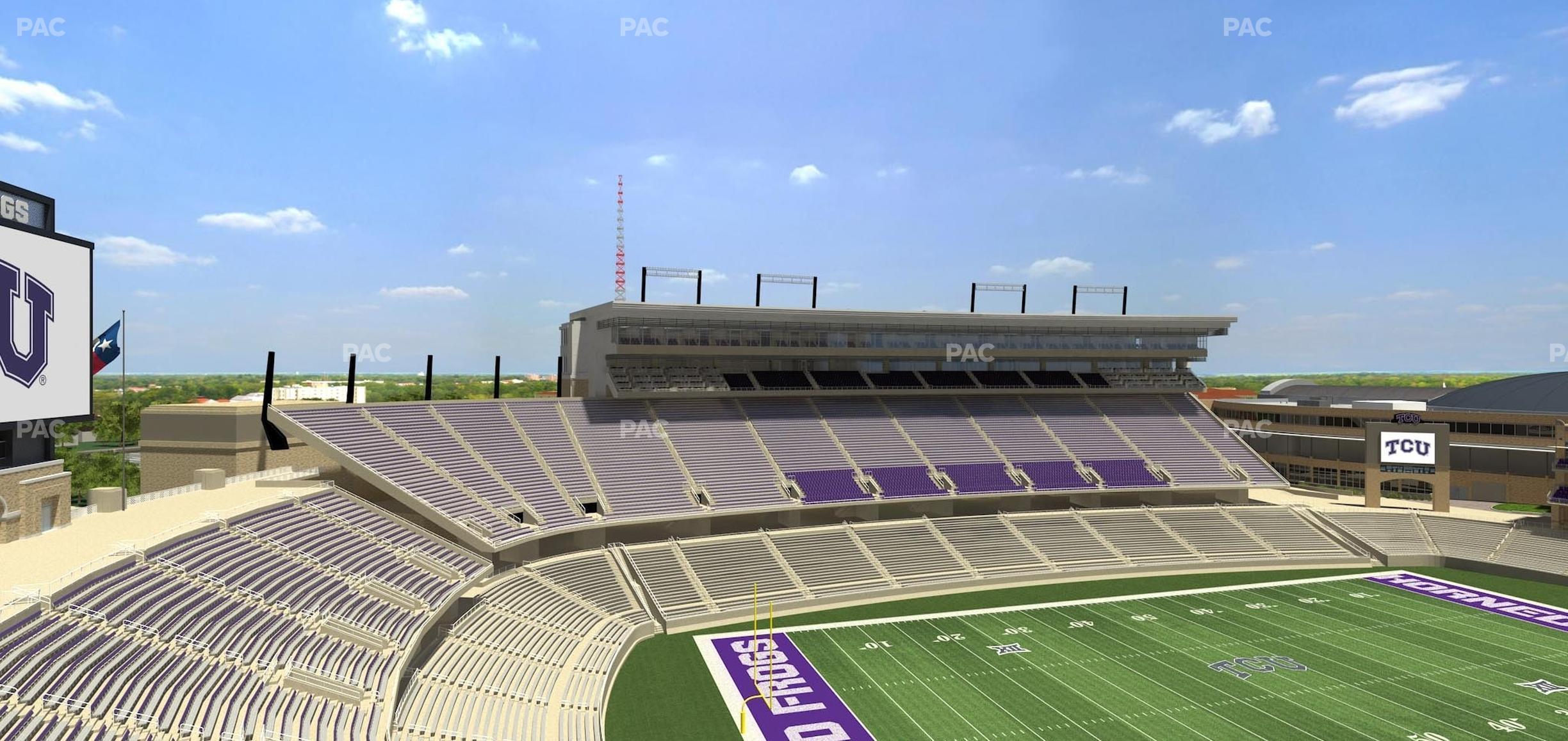 Seating view for Amon G. Carter Stadium Section 312