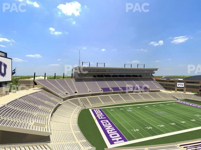 Seating view for Amon G. Carter Stadium Section 312