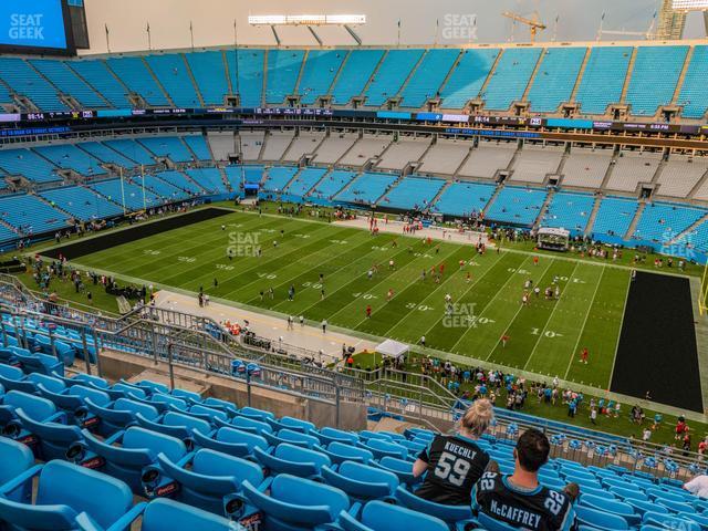 Seating view for Bank of America Stadium Section 538