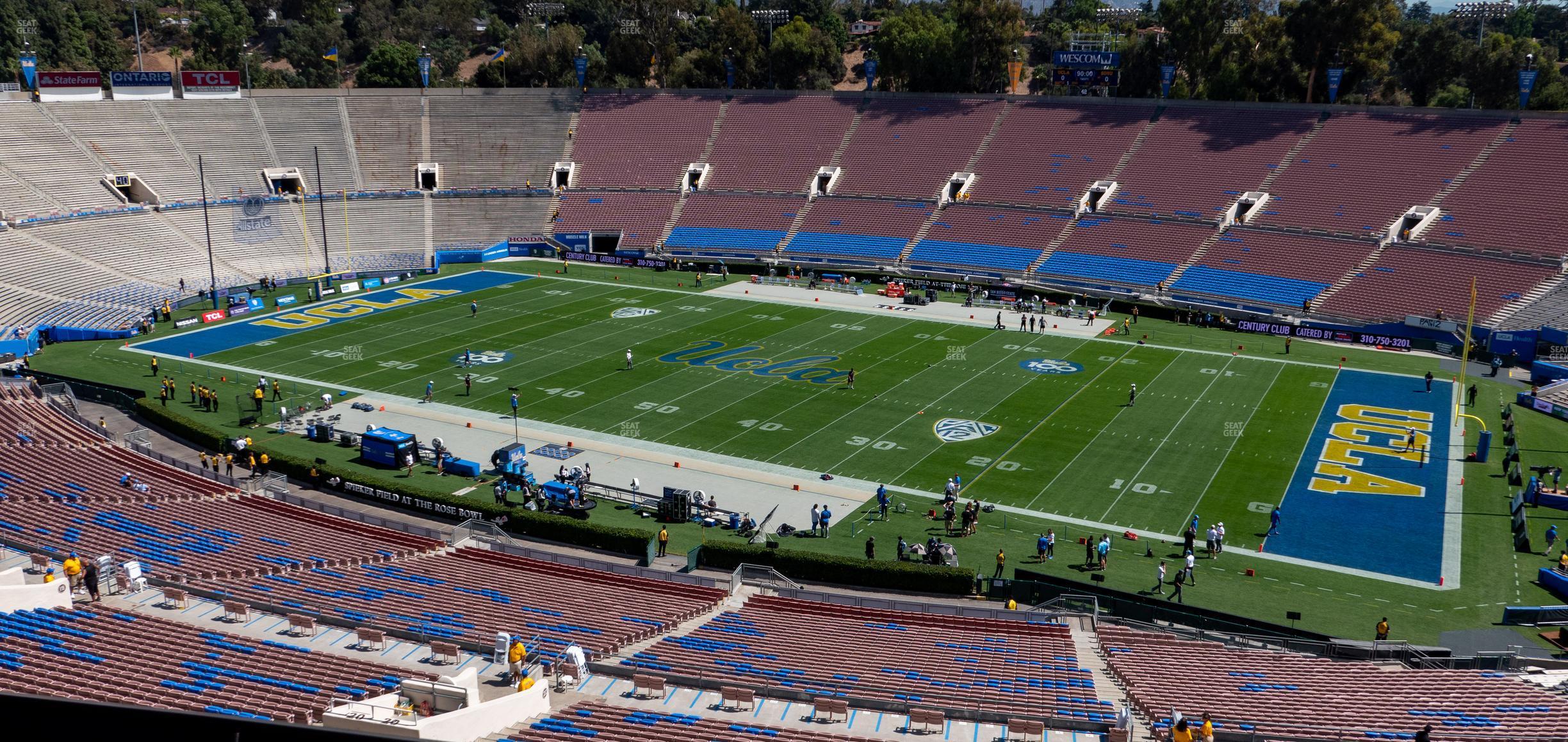 Seating view for Rose Bowl Stadium Section Club 204