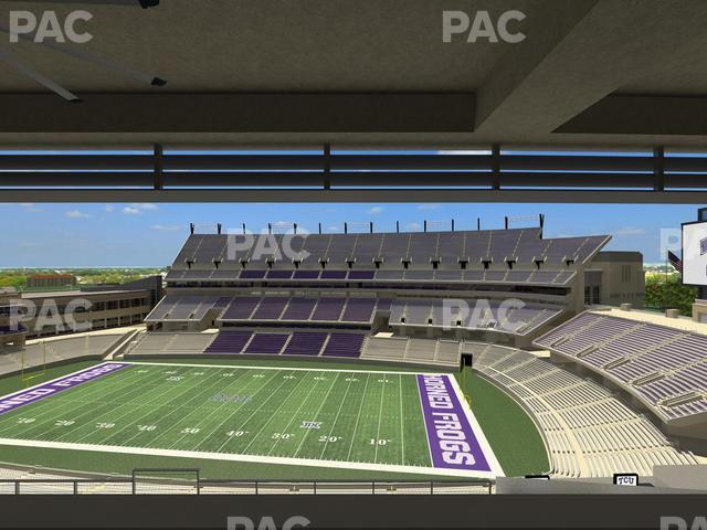 Seating view for Amon G. Carter Stadium Section Legends Club 327