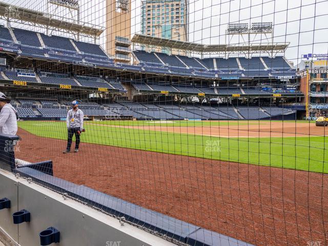 Seating view for Petco Park Section Dugout 11