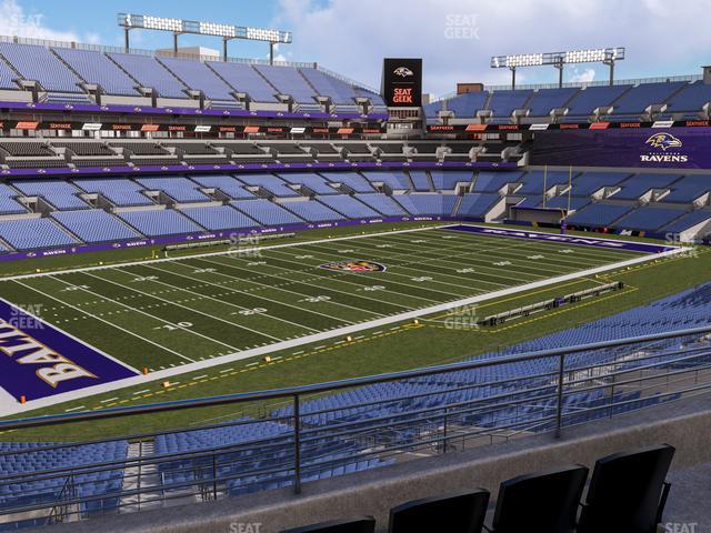 Seating view for M&T Bank Stadium Section 232