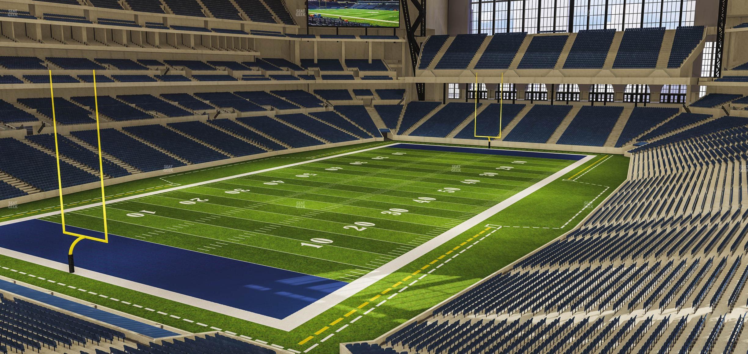 Seating view for Lucas Oil Stadium Section 322