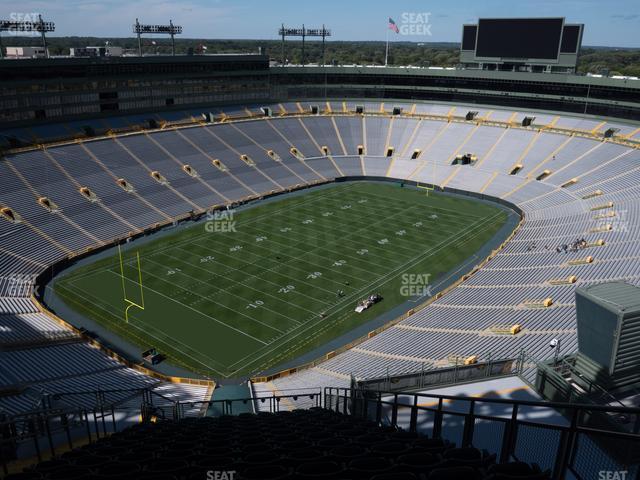 Seating view for Lambeau Field Section 735 S