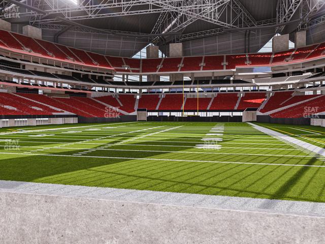 Seating view for Mercedes-Benz Stadium Section East Field Suite 2